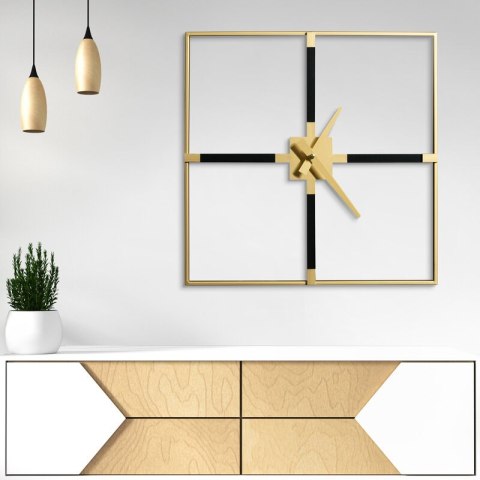 ZEGAR DEKORACYJNY 24 80 X 80 X 5 CM CZARNY EUROFIRANY ZEGAR DEKORACYJNY 24 80 X 80 X 5 CM CZARNY EUROFIRANY