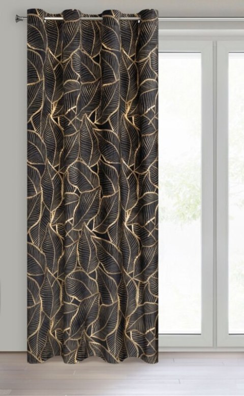 ZASŁONA GOTOWA ASTEJA 140 X 250 CM CZARNY EUROFIRANY ZASŁONA GOTOWA ASTEJA 140 X 250 CM CZARNY EUROFIRANY