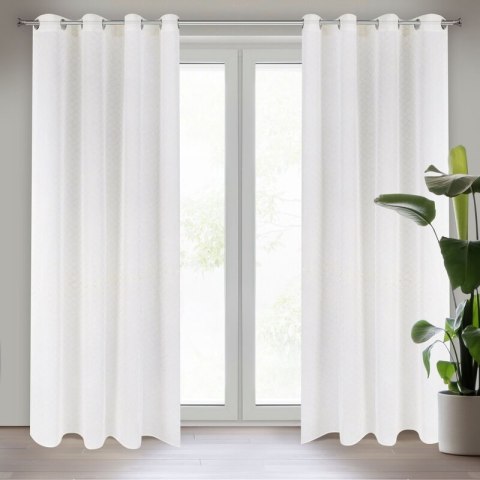 FIRANA GOTOWA CLAUDIA 140 X 250 CM BIAŁY EUROFIRANY FIRANA GOTOWA CLAUDIA 140 X 250 CM BIAŁY EUROFIRANY