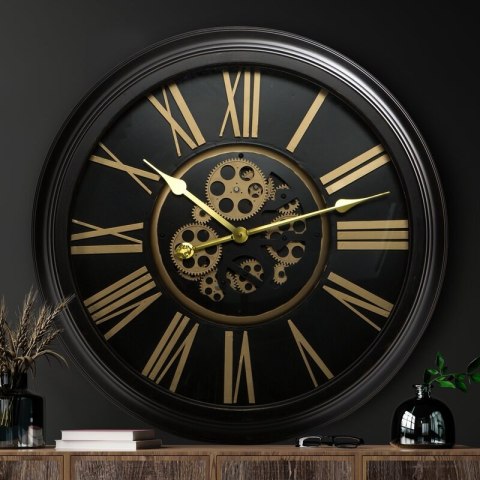 ZEGAR DEKORACYJNY 12 64 X 11 X 64 CM CZARNY EUROFIRANY ZEGAR DEKORACYJNY 12 64 X 11 X 64 CM CZARNY EUROFIRANY