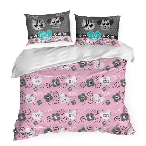 POŚCIEL BAWEŁNIANA D91 KID 02 160 X 200 CM RÓŻOWY EUROFIRANY POŚCIEL BAWEŁNIANA D91 KID 02 160 X 200 CM RÓŻOWY EUROFIRANY