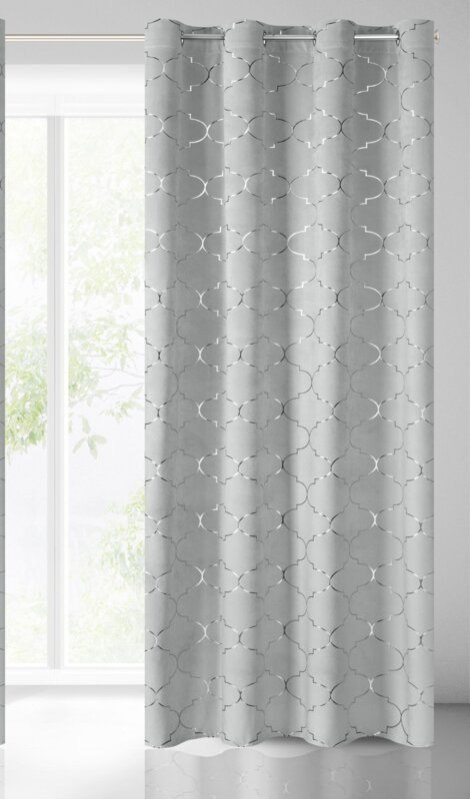 ZASŁONA GOTOWA GISEL 140 X 250 CM SREBRNY EUROFIRANY ZASŁONA GOTOWA GISEL 140 X 250 CM SREBRNY EUROFIRANY