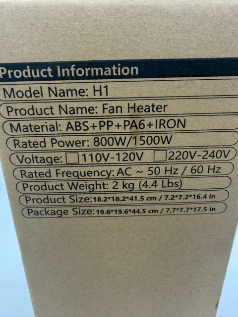 Inteligentny Grzejnik Ceramiczny H1 1500W | Pilot | Oscylacja – Ciepło w Sekundy!