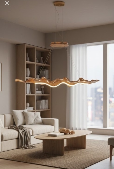 UNIKALNA RZEŹBA ŚWIETLNA - STYL JAPANDI & WABI-SABI