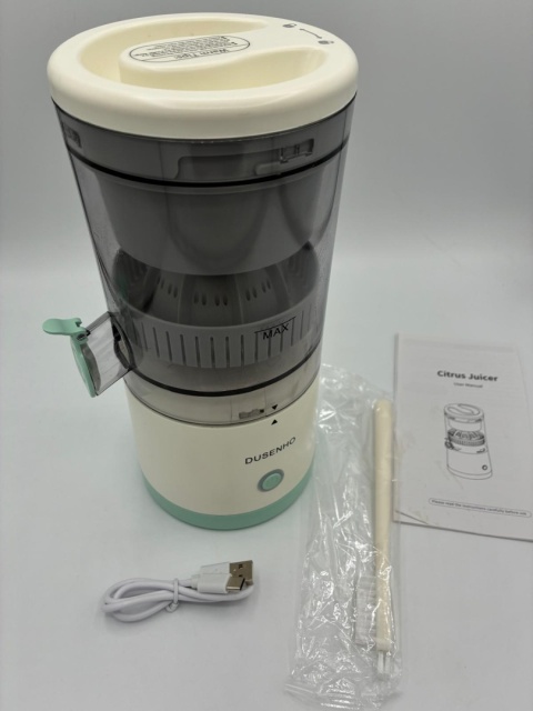 Bezprzewodowa Wyciskarka Elektryczna do Cytrusów Dusenho USB – Automat!