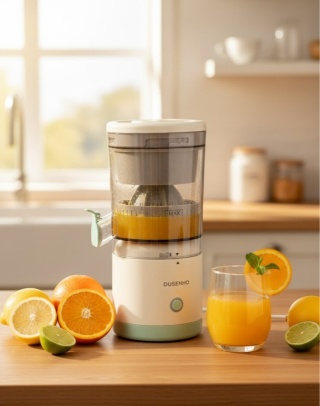 Bezprzewodowa Wyciskarka Elektryczna do Cytrusów Dusenho USB – Automat!