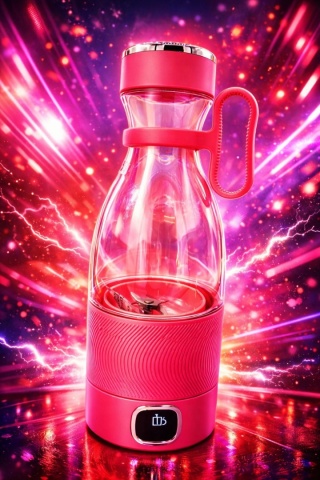 Bezprzewodowy Blender Przenośny Spardar 350ml USB – Mocny & Różowy!