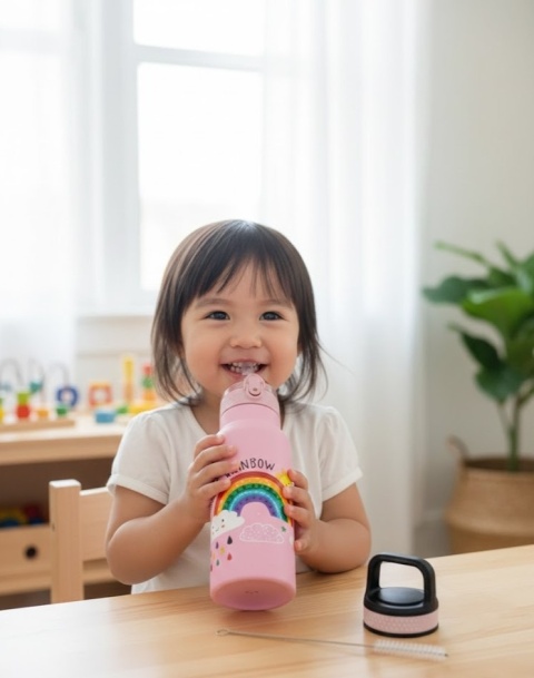 Bidon Termiczny dla Dzieci Magic Rainbow + Akcesoria – Tęcza 500ml