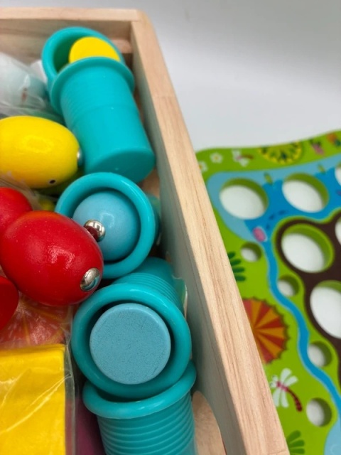 Drewniane Klocki Montessori 6m+ – Naturalne, Bezpieczne, Edukacyjne!