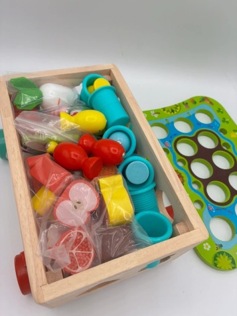 Drewniane Klocki Montessori 6m+ – Naturalne, Bezpieczne, Edukacyjne!