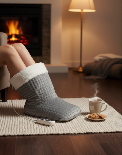 Elektryczny But Rozgrzewający Ogrzewacz do Stóp | 6 Poziomów | Timer