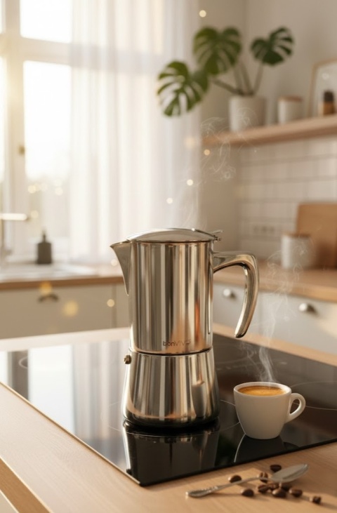 Luksusowa Kawiarka bonVIVO Intenca 300ml – Na Indukcję i Gaz!