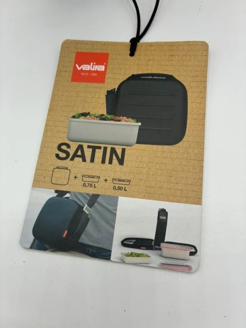 Lunch w Stylu Business Class: Torba Termiczna Valira Satin + 2 Szczelne Pojemniki