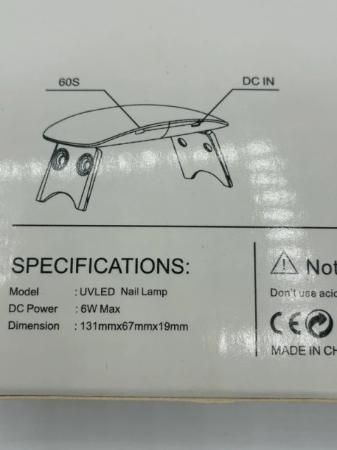 Mini Lampa UV/LED Miss Sophie | Składana Podróżna | USB | Do Hybryd