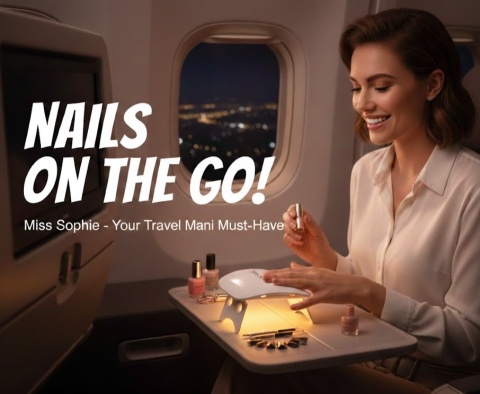 Mini Lampa UV/LED Miss Sophie | Składana Podróżna | USB | Do Hybryd