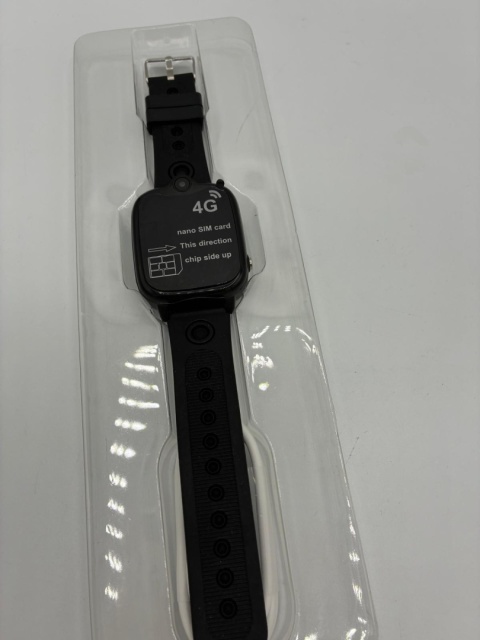 Smartwatch 4G Stealth Black – GPS, Kamera i Bezpieczeństwo w wersji PRO!