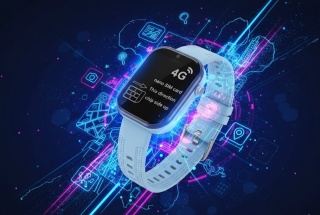 Smartwatch 4G Neon Blue – Twój Mały Agent w zasięgu wzroku! 🛰️