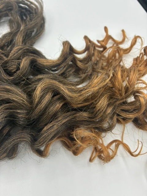 ZESTAW 98 szt. Włosy French Curl 65cm – Warkoczyki z Lokami Ombre | Komplet na Całą Głowę