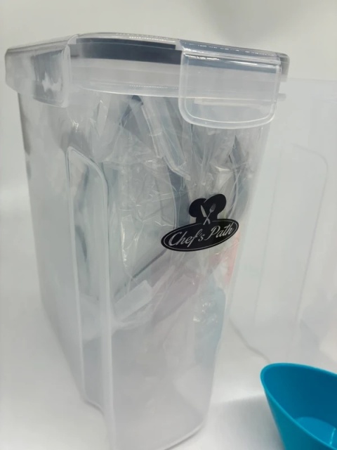 Zestaw 4 Pojemników Chef's Path | Szczelne Hermetyczne | BPA Free + Miarki Gratis