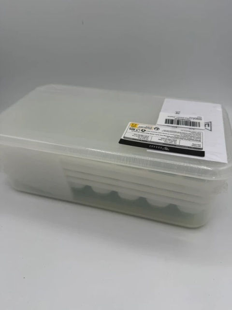 Zestaw do Lodu 6w1 | 4 Formy + Pojemnik + Łopatka + Szczypce | XXL