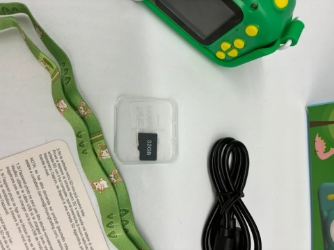 Aparat Dinozaura dla Dzieci + Karta 32GB | Zostań łowcą przygód (i nie zabieraj telefonu tacie!)