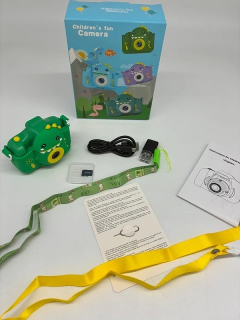 Aparat Dinozaura dla Dzieci + Karta 32GB | Zostań łowcą przygód (i nie zabieraj telefonu tacie!)