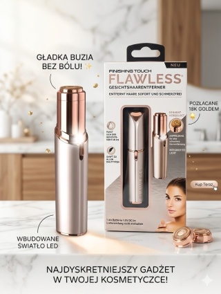 Bezbolesny Usuwacz Owłosienia do Twarzy Flawless – Hipoalergiczny & Dyskretny