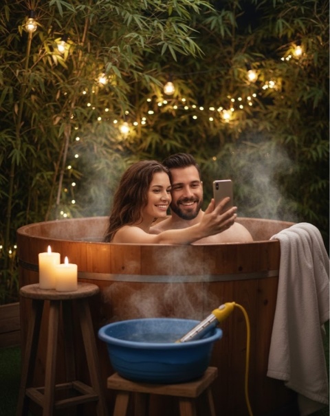 Brak ciepłej wody? Grzałka Nurkowa 2500W do Wanny i Balii