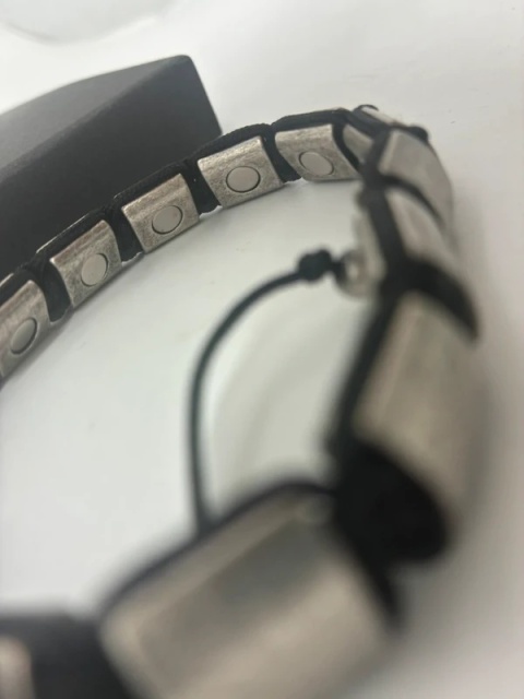 Bransoleta Magnetyczna JEROOT Męska | Regulowana | Pudełko Prezentowe