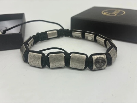 Bransoleta Magnetyczna JEROOT Męska | Regulowana | Pudełko Prezentowe