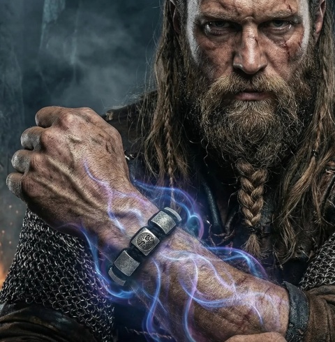 Bransoleta Magnetyczna JEROOT Męska | Regulowana | Pudełko Prezentowe