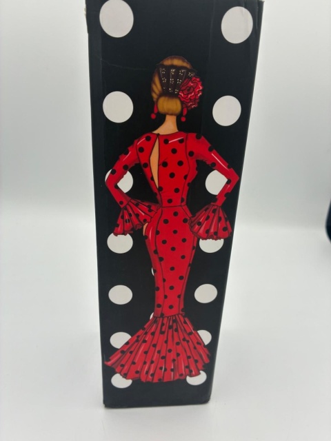 Butelka Dekoracyjna Flamenco – Czarna w Grochy | Motyw Hiszpański