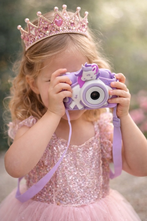 Cyfrowy Aparat Fotograficzny Jednorożec – Zestaw Mega 32GB | Idealny Prezent dla Dziewczynki