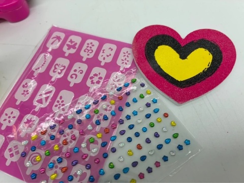 DUŻY Zestaw do Manicure dla Dzieci | Suszarka Lakiery Brokat | Studio Paznokci Girl's Creator