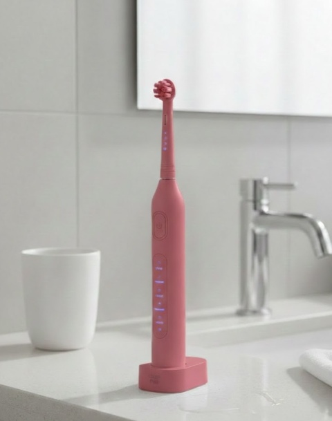 Elektryczna Szczoteczka Rotacyjna + Mega Zestaw 8 Końcówek