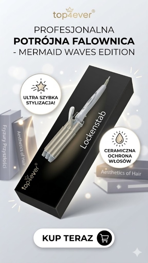 Falownica do Włosów Top4ever – Twoja Przepustka do "Mermaid Waves" w 5 Minut
