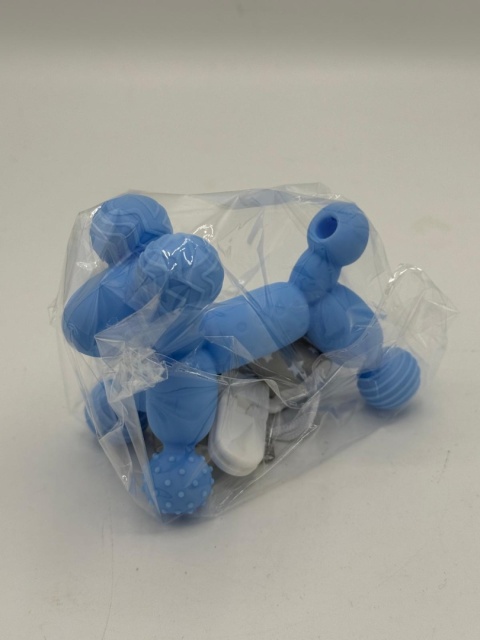 Gryzak Sensoryczny 3D dla Niemowląt | Miękki Silikon BPA Free | Piesek