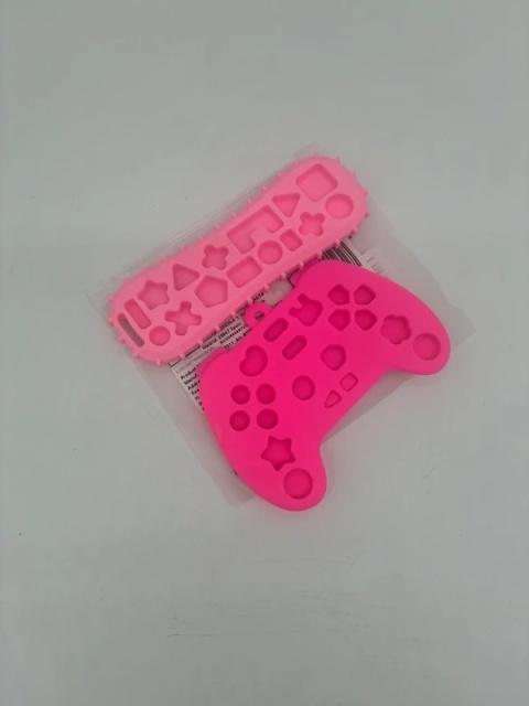 Gryzak Silikonowy Zestaw Pilot + Pad | Dla Niemowląt | Ząbkowanie | Różowy