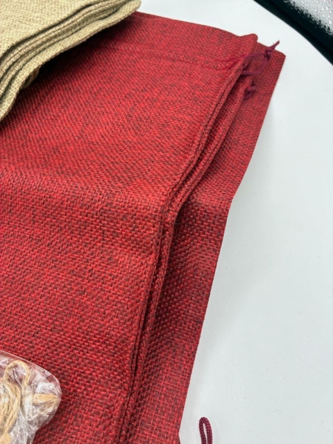 Jutowe Woreczki na Prezenty Zestaw 16szt + Bileciki i Sznurek – Rustykalne Pakowanie