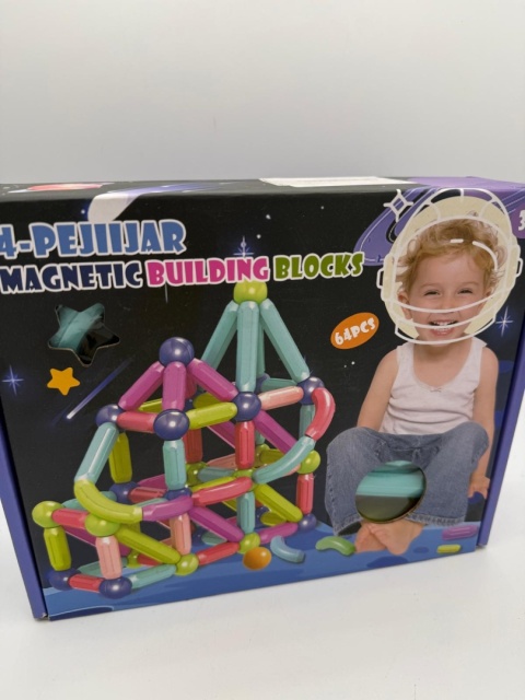 Klocki Magnetyczne Pałeczki i Kulki – Duży Zestaw Konstrukcyjny 3D | Zabawka Edukacyjna STEM