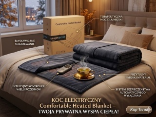 Koc Elektryczny "Comfortable Heated Blanket" – Twoja prywatna wyspa ciepła