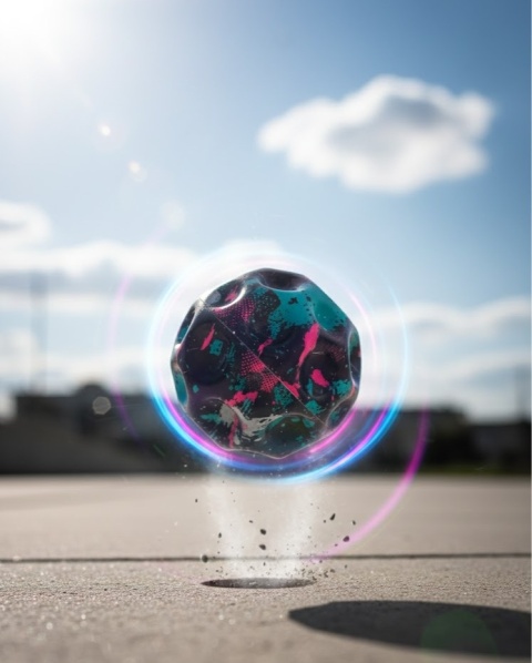 Kosmiczna Piłka Moon Ball – Ekstremalnie Skoczna i Miękka Piłeczka Antystresowa