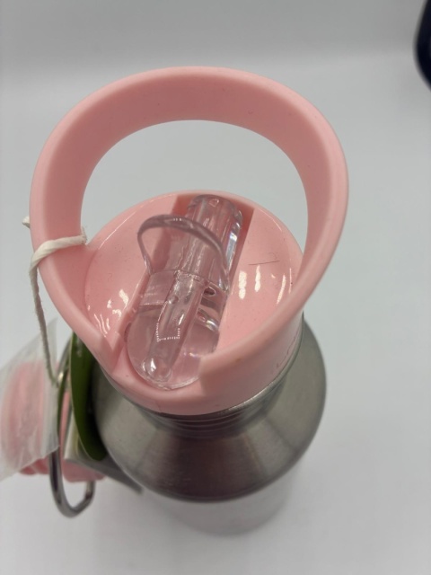 Lässig Bidon Nierdzewny dla Dziecka – 2 korki, BPA Free, Tipi Pink