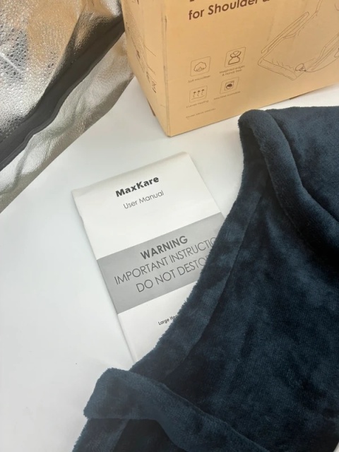 MaxKare Duża Narzuta Rozgrzewająca na Plecy i Ramiona | 6 Poziomów | Miękki Polar | 100W