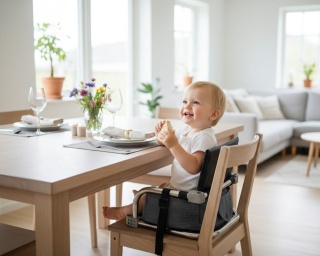 Nadstawka Siedzisko na Krzesło dla Dziecka | Przenośna Poduszka | Pasy Bezpieczeństwa