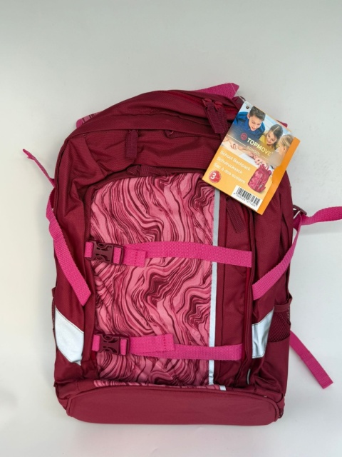 Lekki plecak do szkoły z uchwytem na deskorolkę TOPMOVE – Odblaski