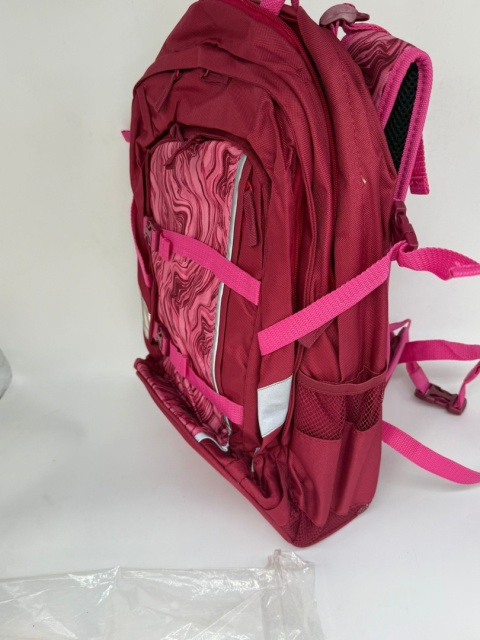 Lekki plecak do szkoły z uchwytem na deskorolkę TOPMOVE – Odblaski