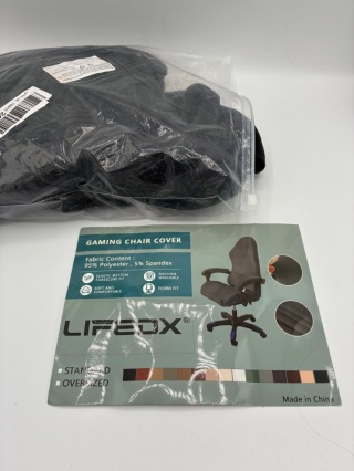 Pokrowiec na Fotel Gamingowy LIFEDX – Elastyczny Welur Czarny