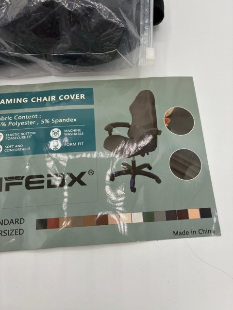 Pokrowiec na Fotel Gamingowy LIFEDX – Elastyczny Welur Czarny