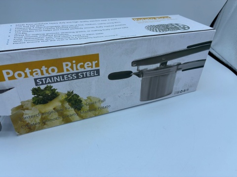 Praska do ziemniaków STALowa + 3 wymienne sitka – Solidna i XXL!